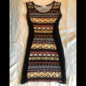 Geometric Pattern Dress Size Small, NWOT